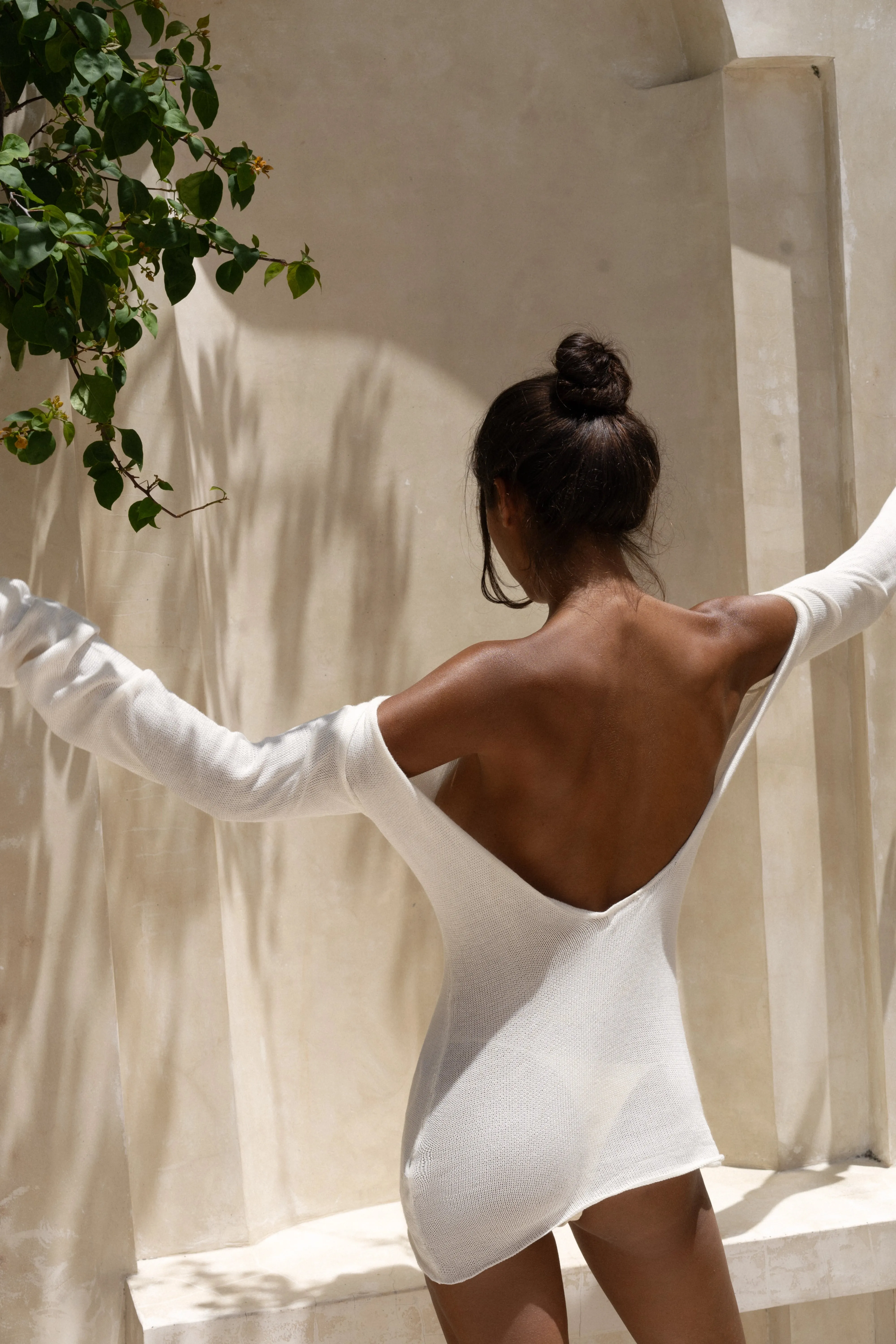 STRAPLESS TUNIC | WHITE