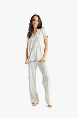 Striped Colored Pyjama Set