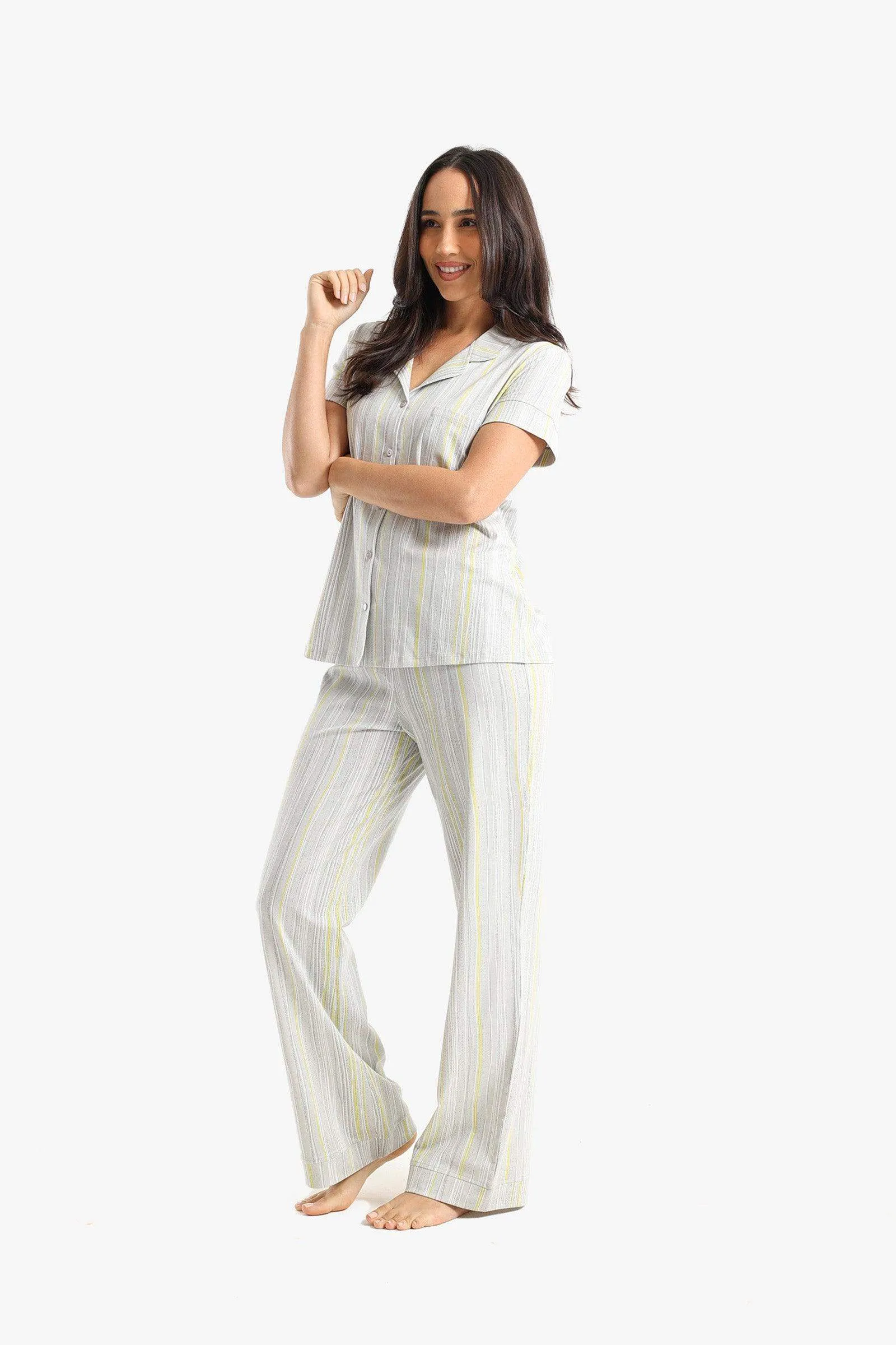 Striped Colored Pyjama Set