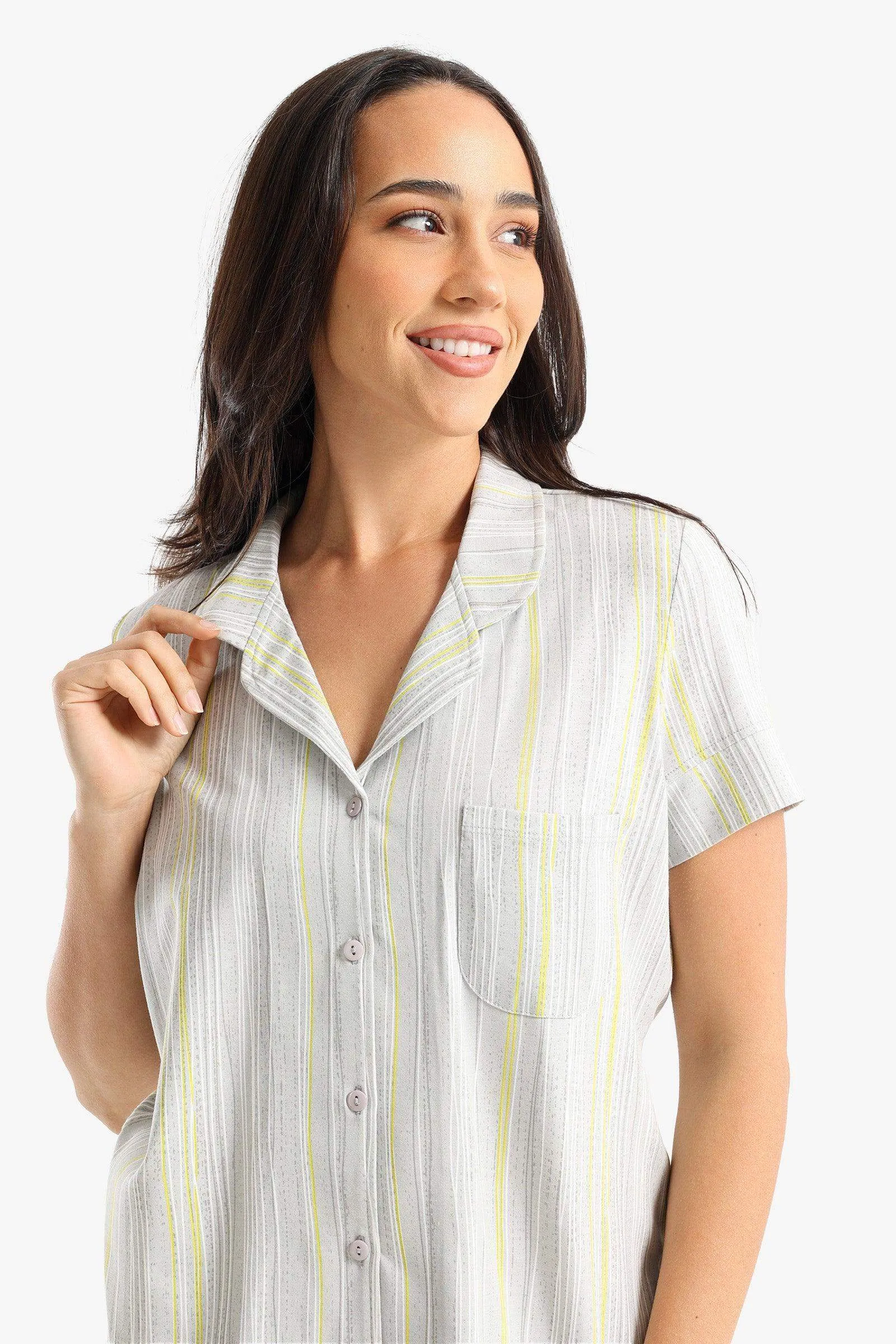 Striped Colored Pyjama Set