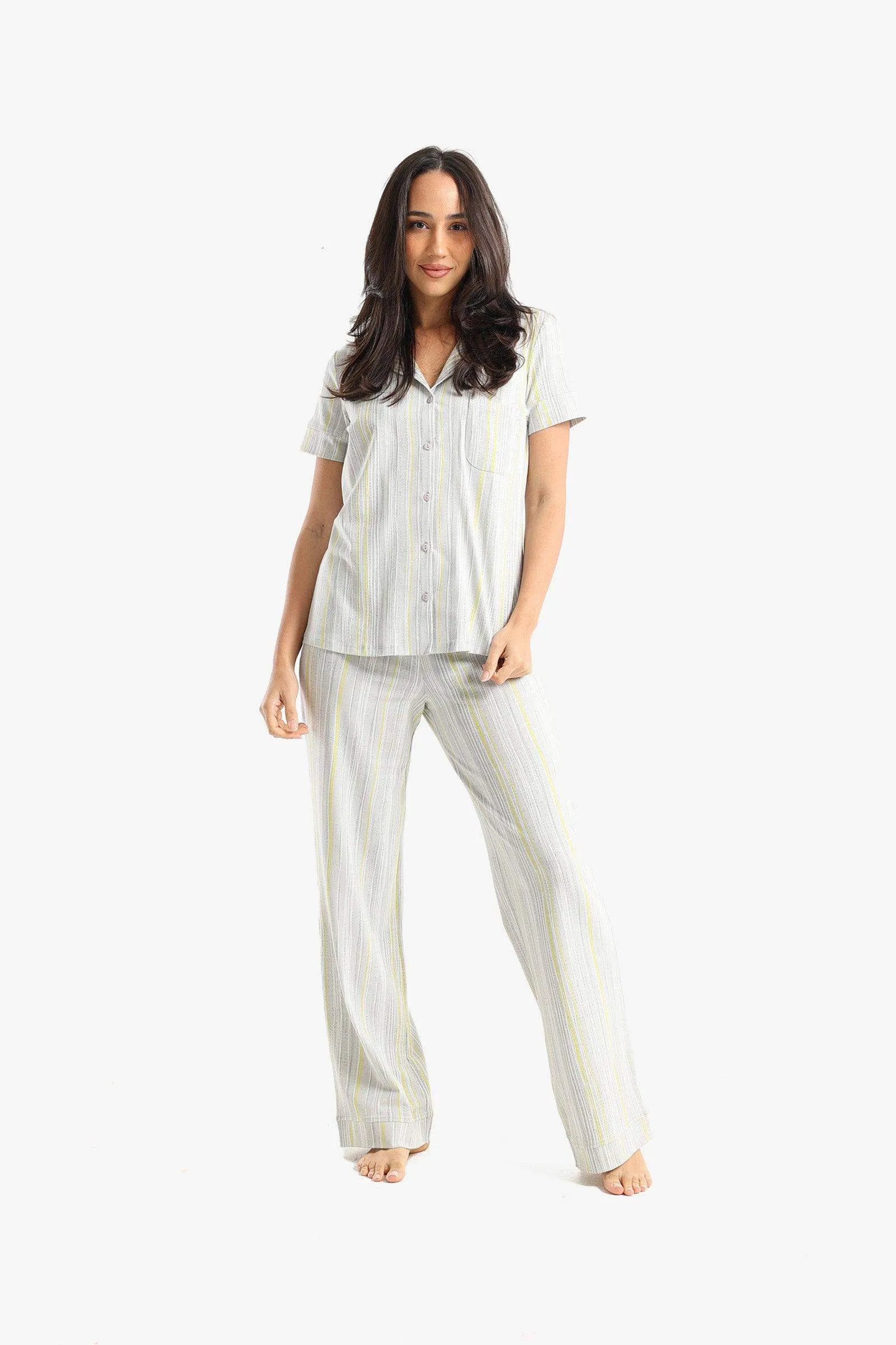 Striped Colored Pyjama Set