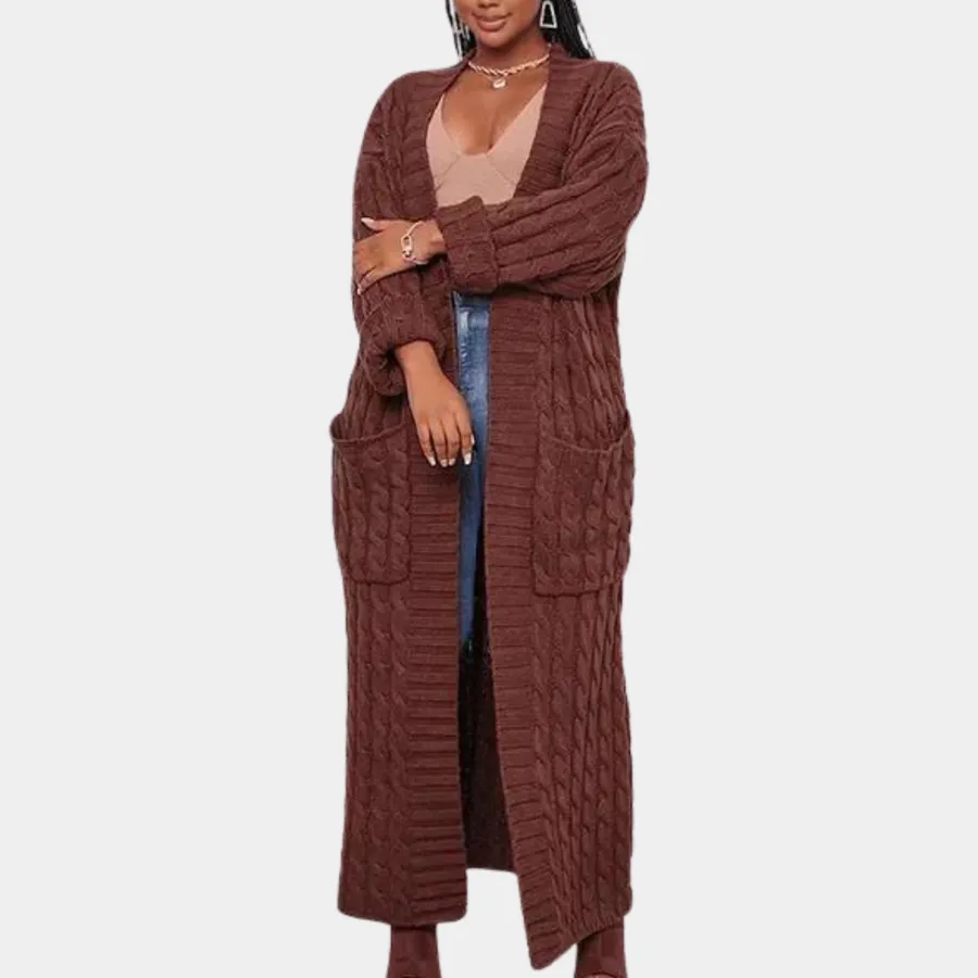 Stylish oversized women's cardigan