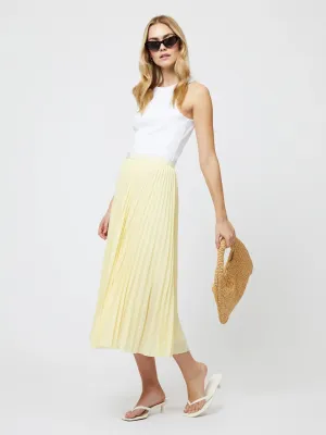 Sunburst Pleated Midi Skirt