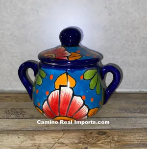 Talavera Pottery Sugar Canister Hand Painted TPSC002