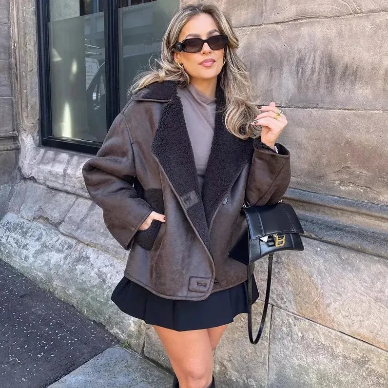 Tatjana | durable faux oversized jacket for women