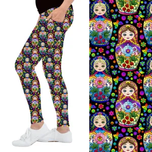 Teapot Babushka Deluxe Pocket Leggings