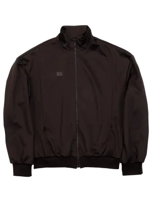 Techno Cotton Funnel Neck Zip Front Jacket