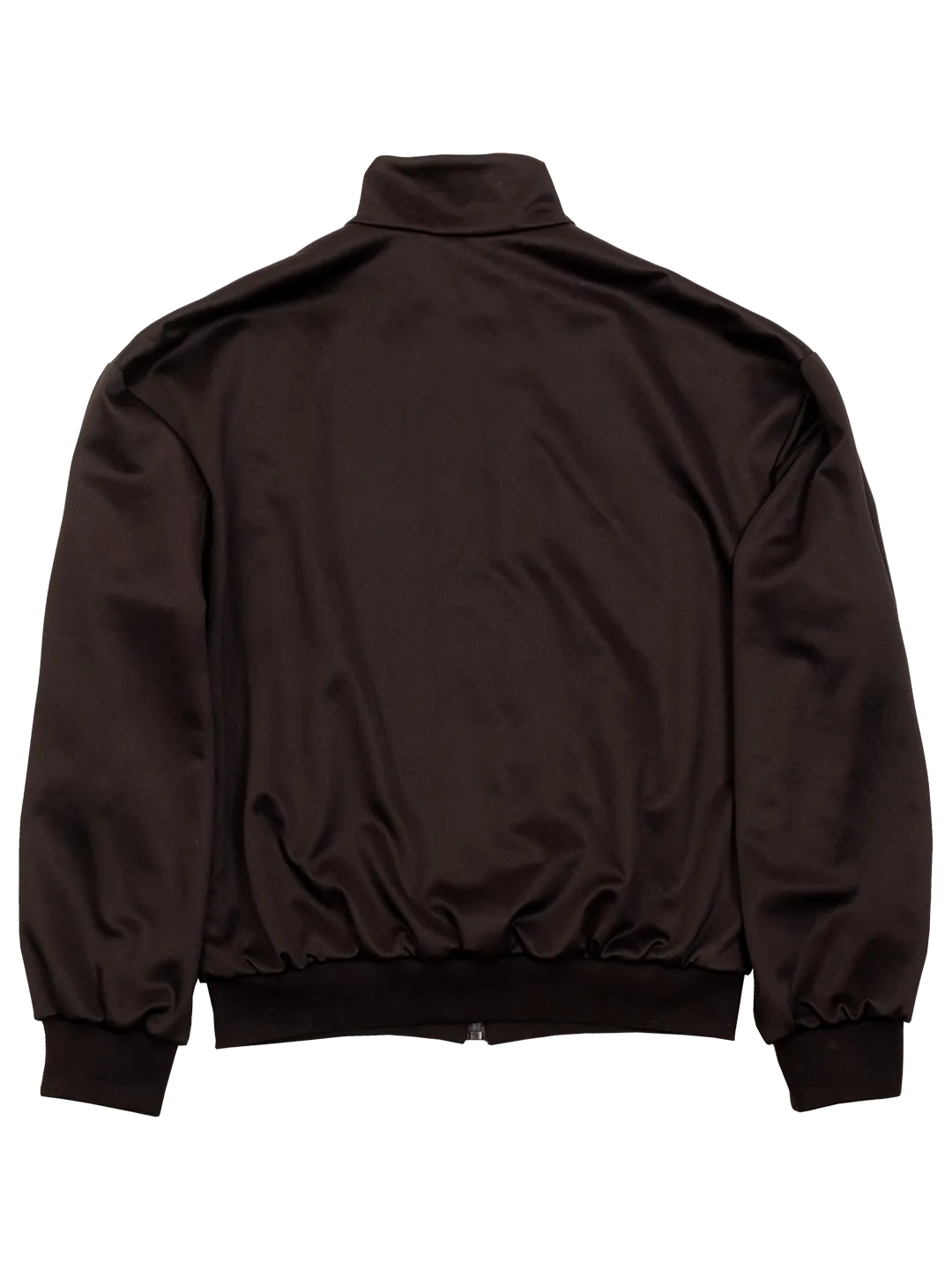 Techno Cotton Funnel Neck Zip Front Jacket