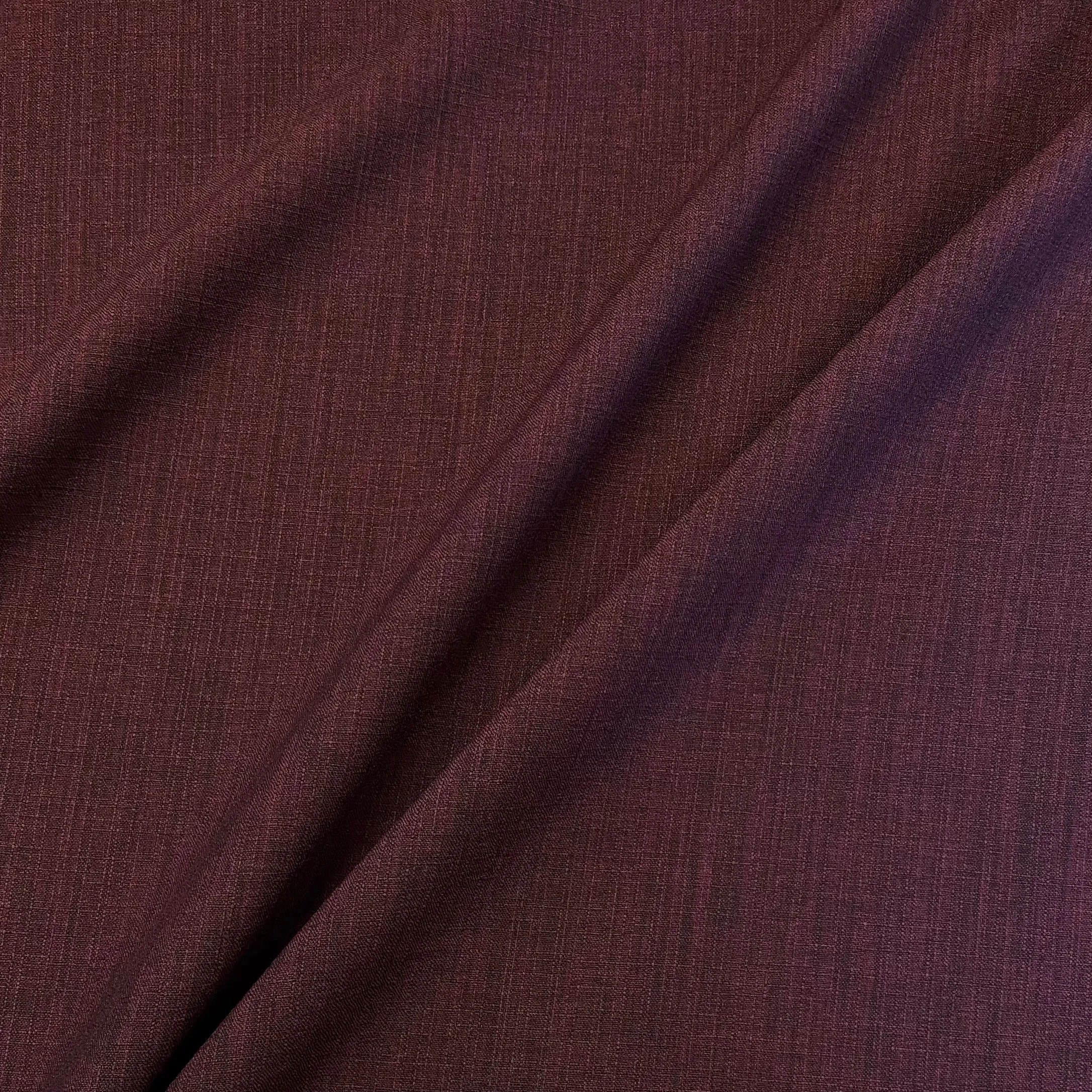 Textured Linen Look - Wine