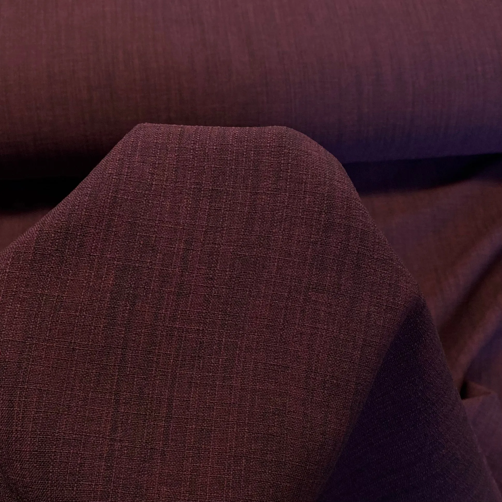 Textured Linen Look - Wine