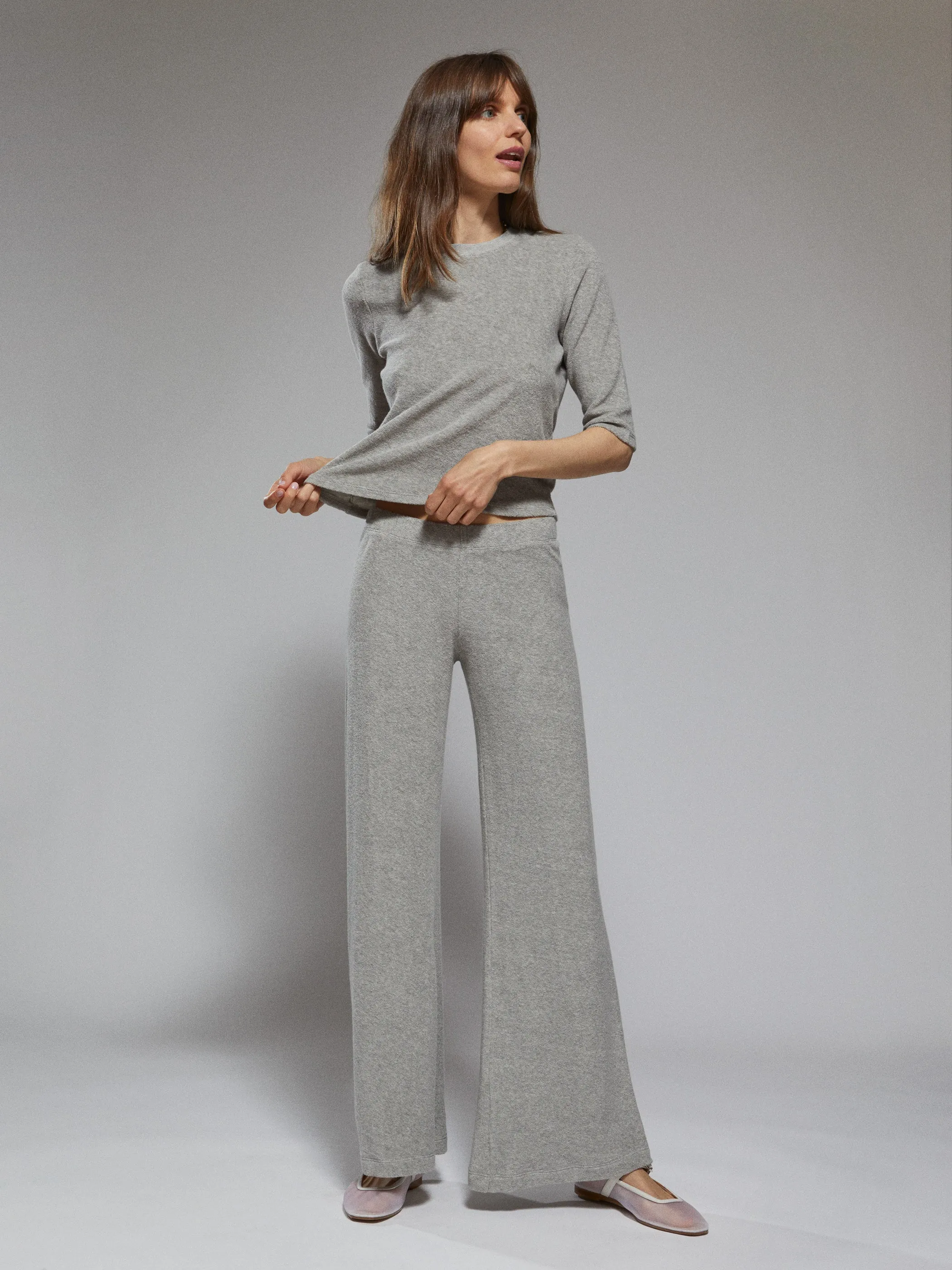 The Corfu Elbow Sleeve Crew in Terry
