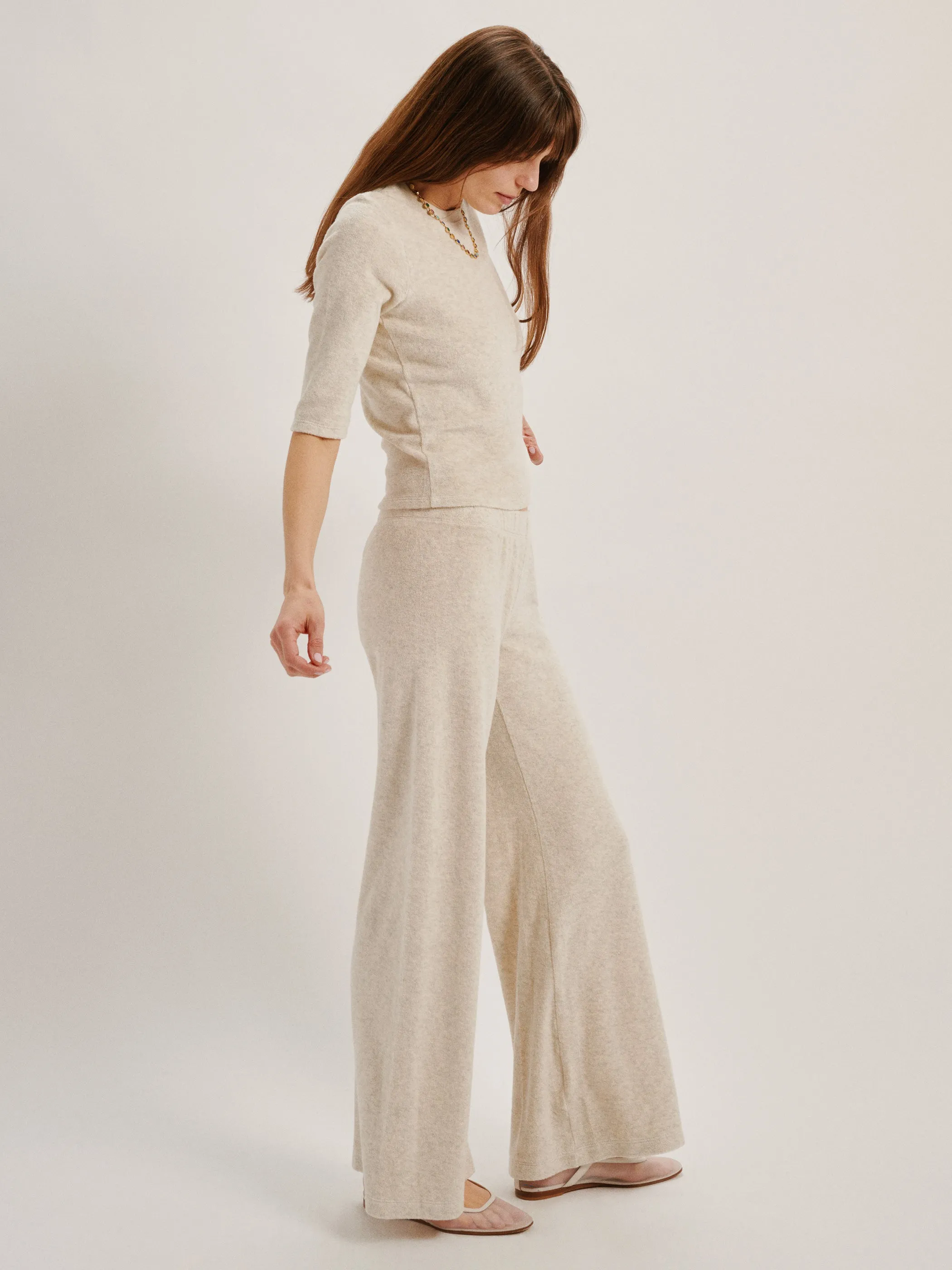 The Corfu Elbow Sleeve Crew in Terry