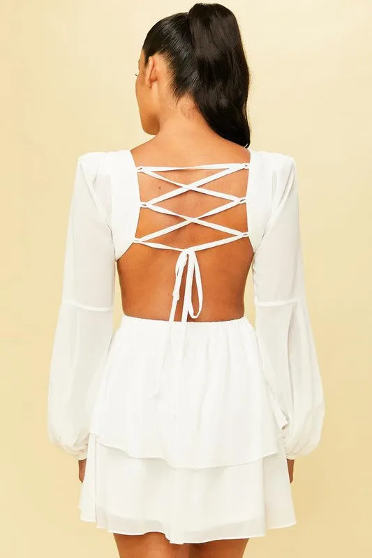 The Natalie dress-white