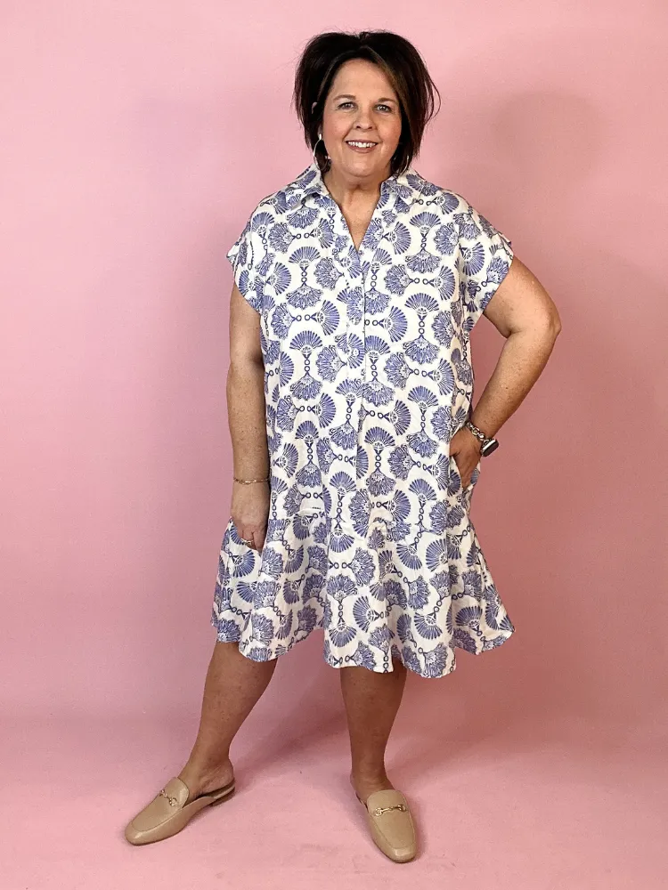 The Noah Dress - Blue