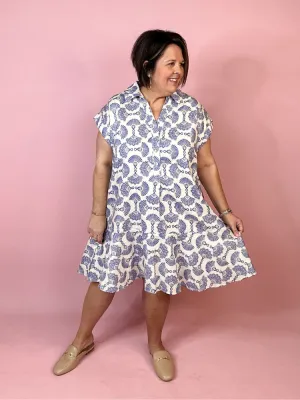 The Noah Dress - Blue