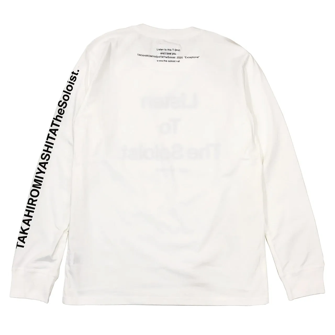 THE SOLOIST. LONG SLEEVE T-SHIRT "LISTEN TO THESOLOIST."