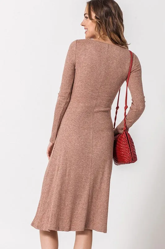 THELMA BROWN BUTTON DOWN DRESS