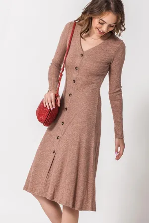 THELMA BROWN BUTTON DOWN DRESS