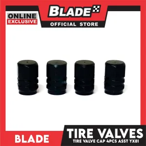Tire Valve Cap YX81 Set Of 4pcs (Assorted Colors)