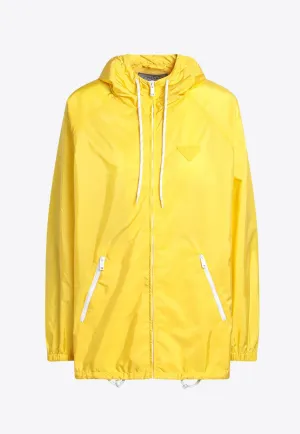Triangle Logo Hooded Rain Jacket
