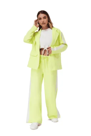 TRIBE OF 6 AISHA RECYCLED OVERSIZED STRETCH BLAZER WITH TAPE DETAIL