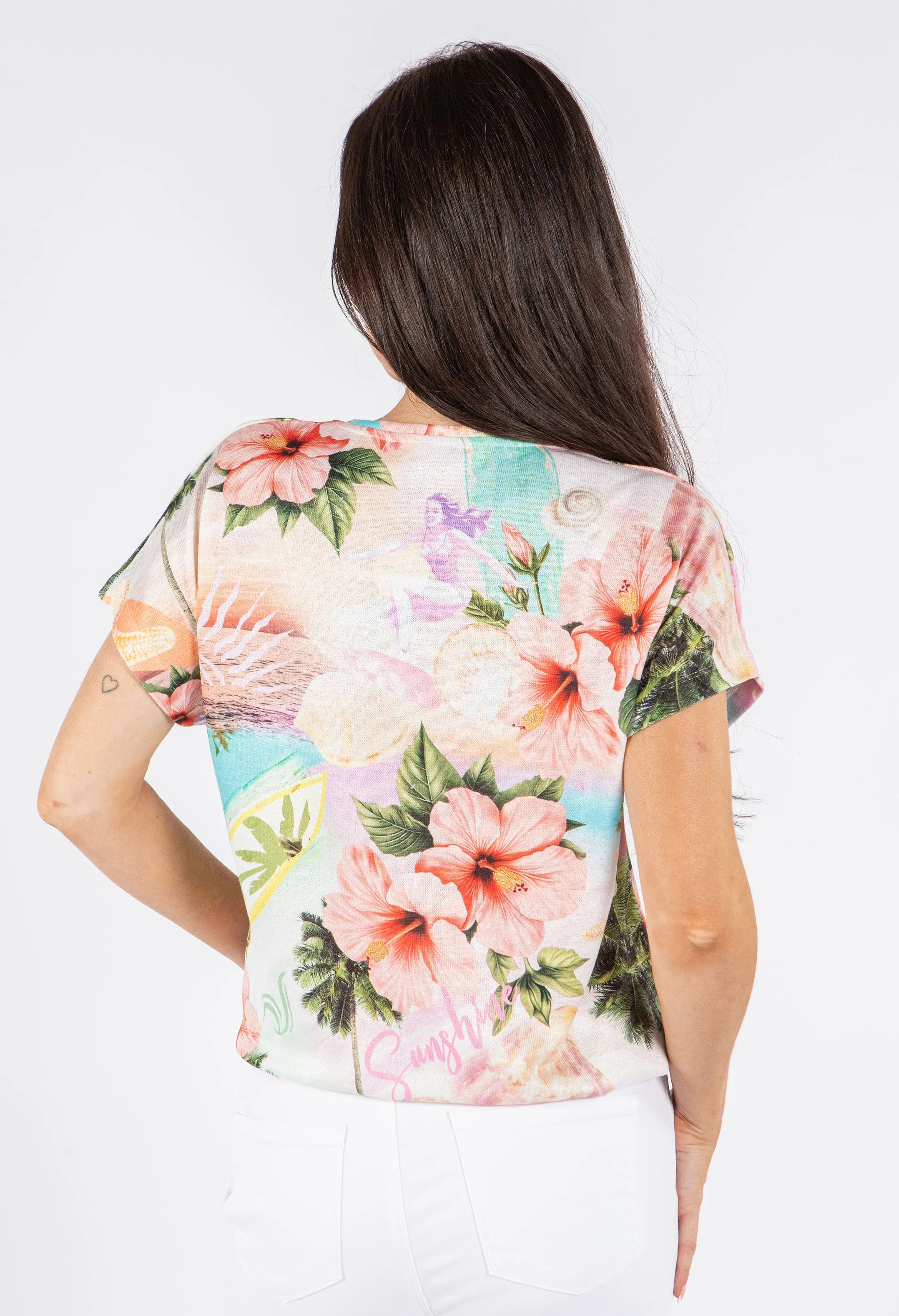 Tropical Print Top