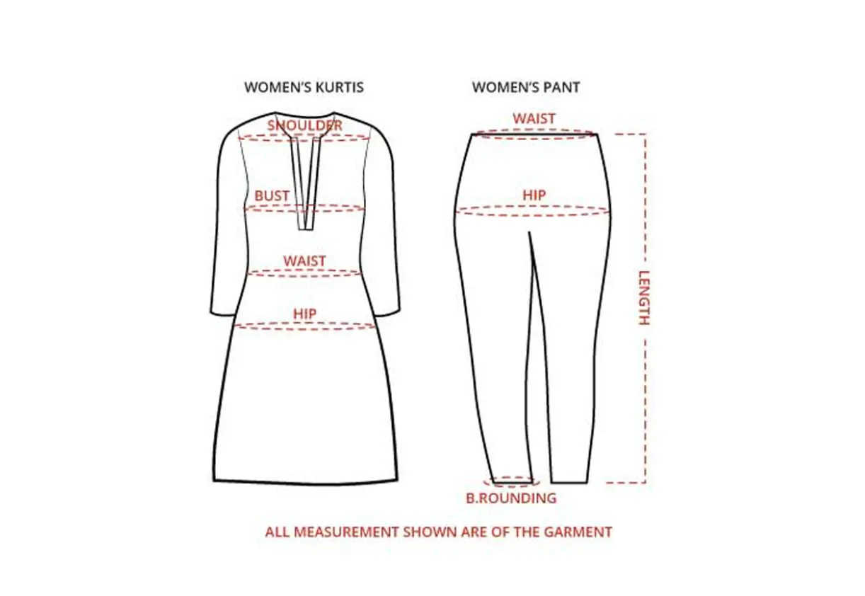 Tussar Cotton Silk Kurti & Pant (Set)