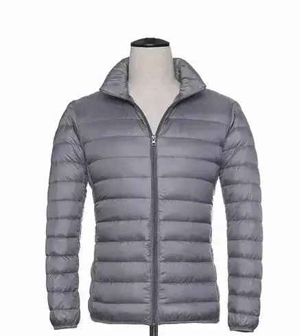 Ultralight down jacket - hood - zip - lightweight puffer jacket - winter jackets for men