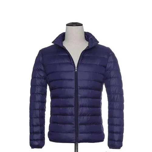 Ultralight down jacket - hood - zip - lightweight puffer jacket - winter jackets for men