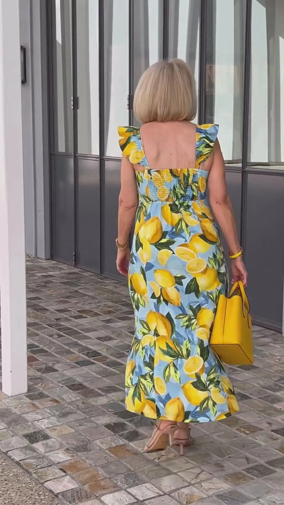 🌸Up to 40% OFF🍋Plus Size Lemon Print Tunic Dress