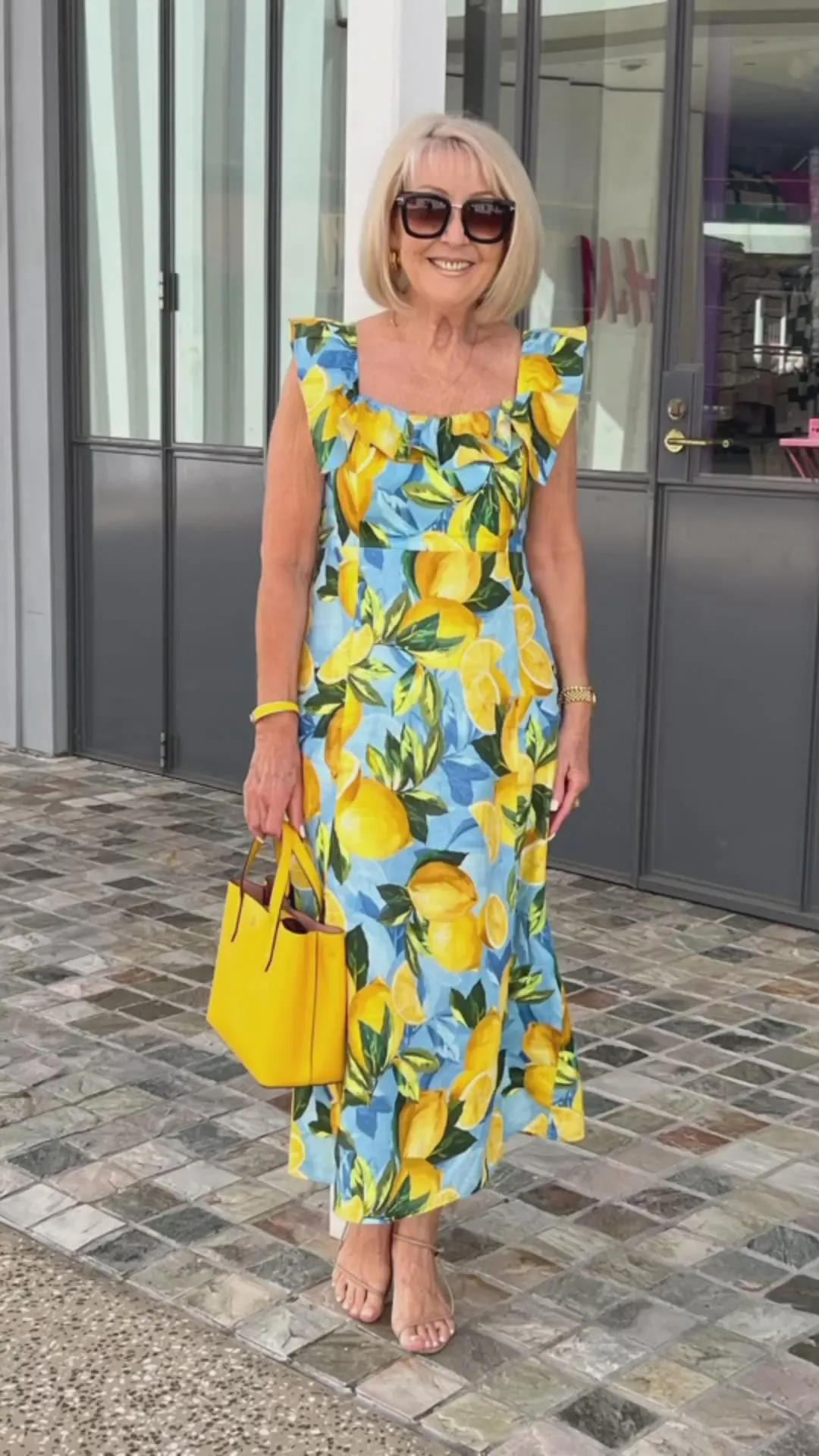 🌸Up to 40% OFF🍋Plus Size Lemon Print Tunic Dress