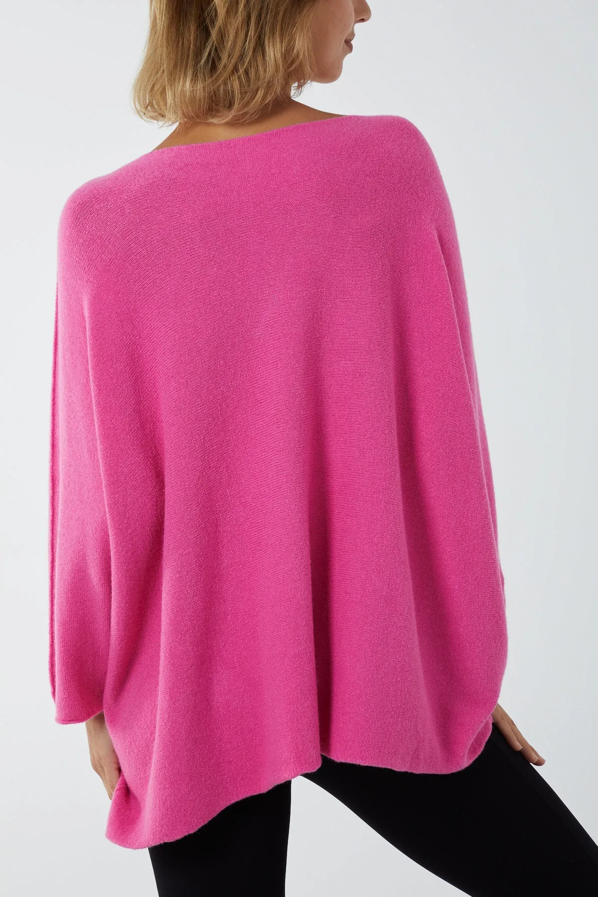 V-Neck Oversized Fine Knit Jumper