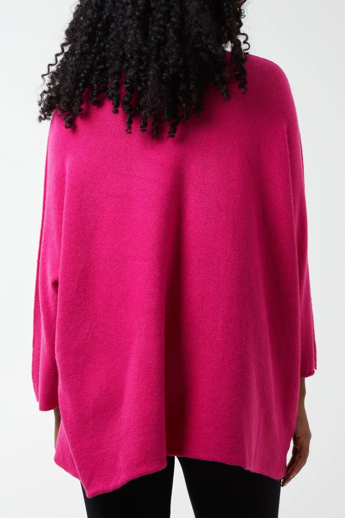 V-Neck Oversized Fine Knit Jumper