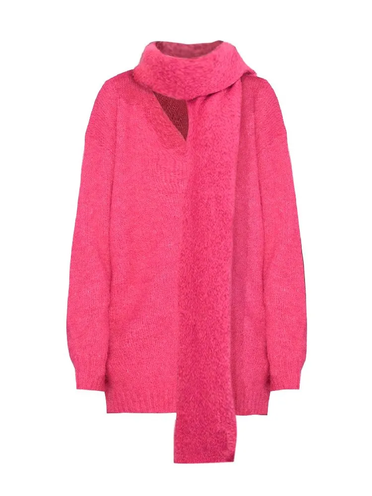 V-Neck Sweater Scarf【s0000004751】