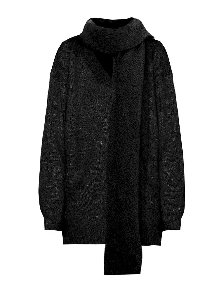 V-Neck Sweater Scarf【s0000004751】