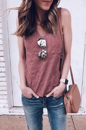 V Neck Tank Top