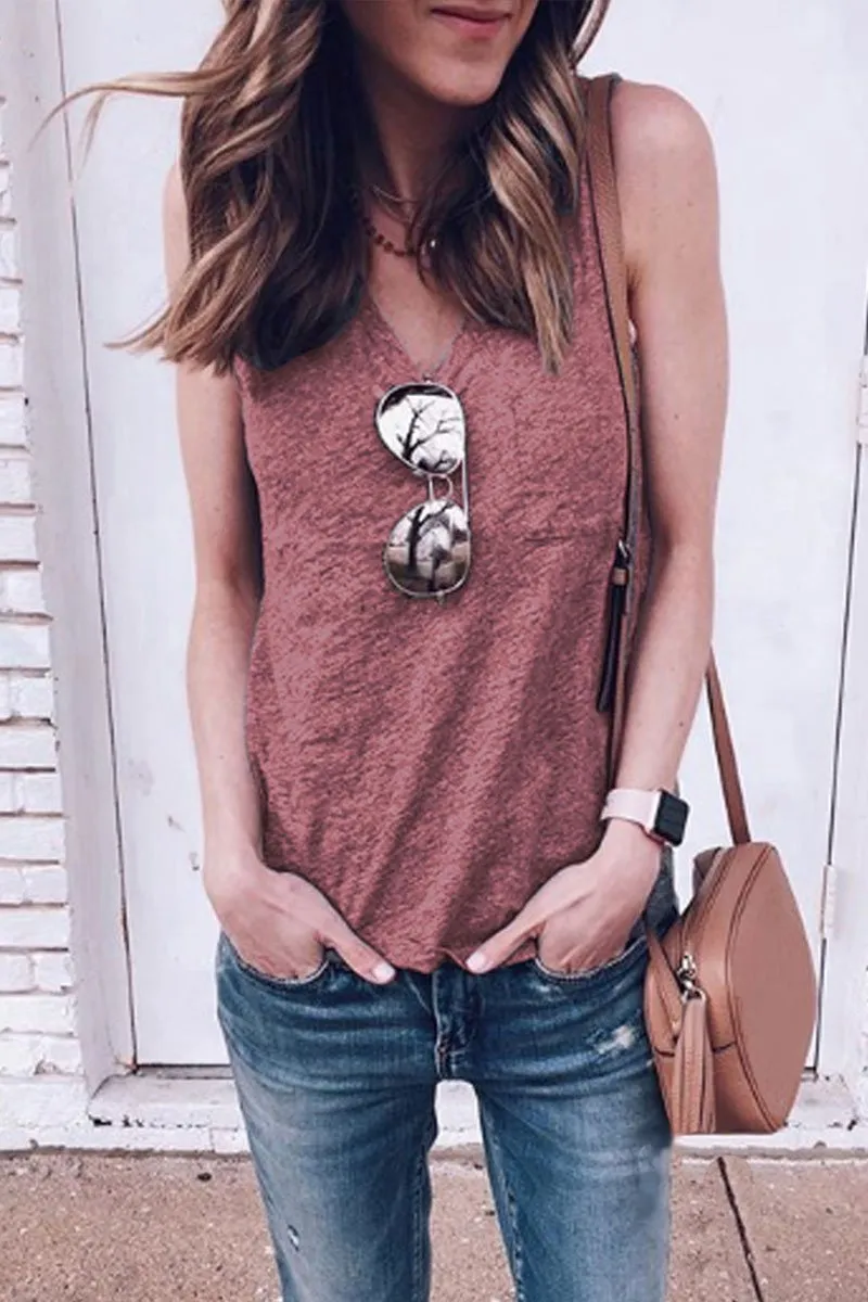 V Neck Tank Top