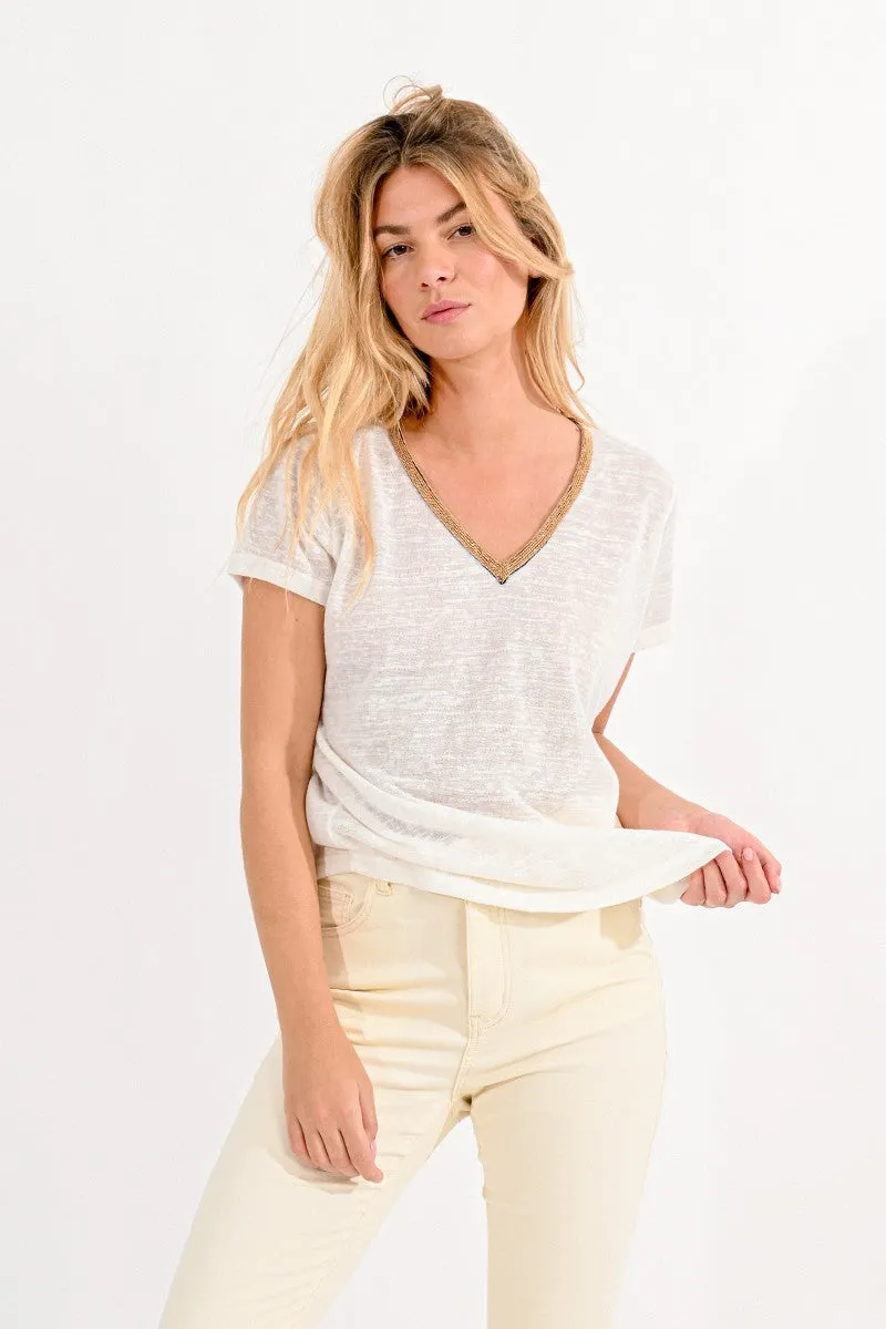 V-NECK TEE