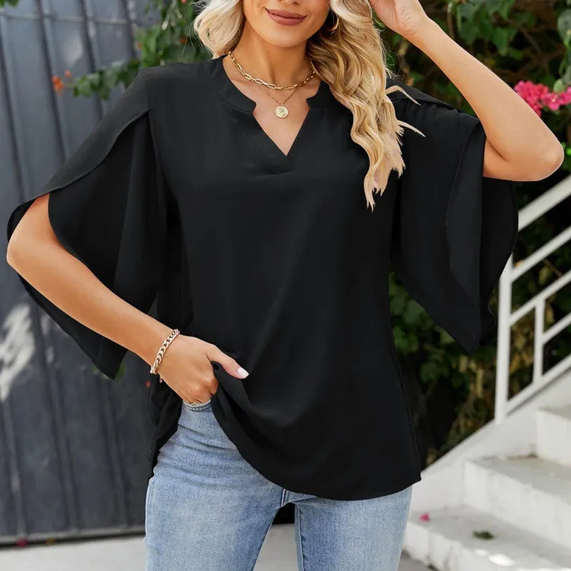 Velmaria | Elegant V-Neck Top