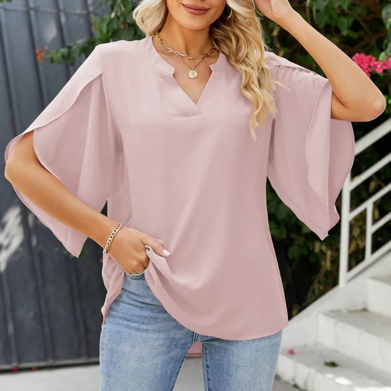 Velmaria | Elegant V-Neck Top