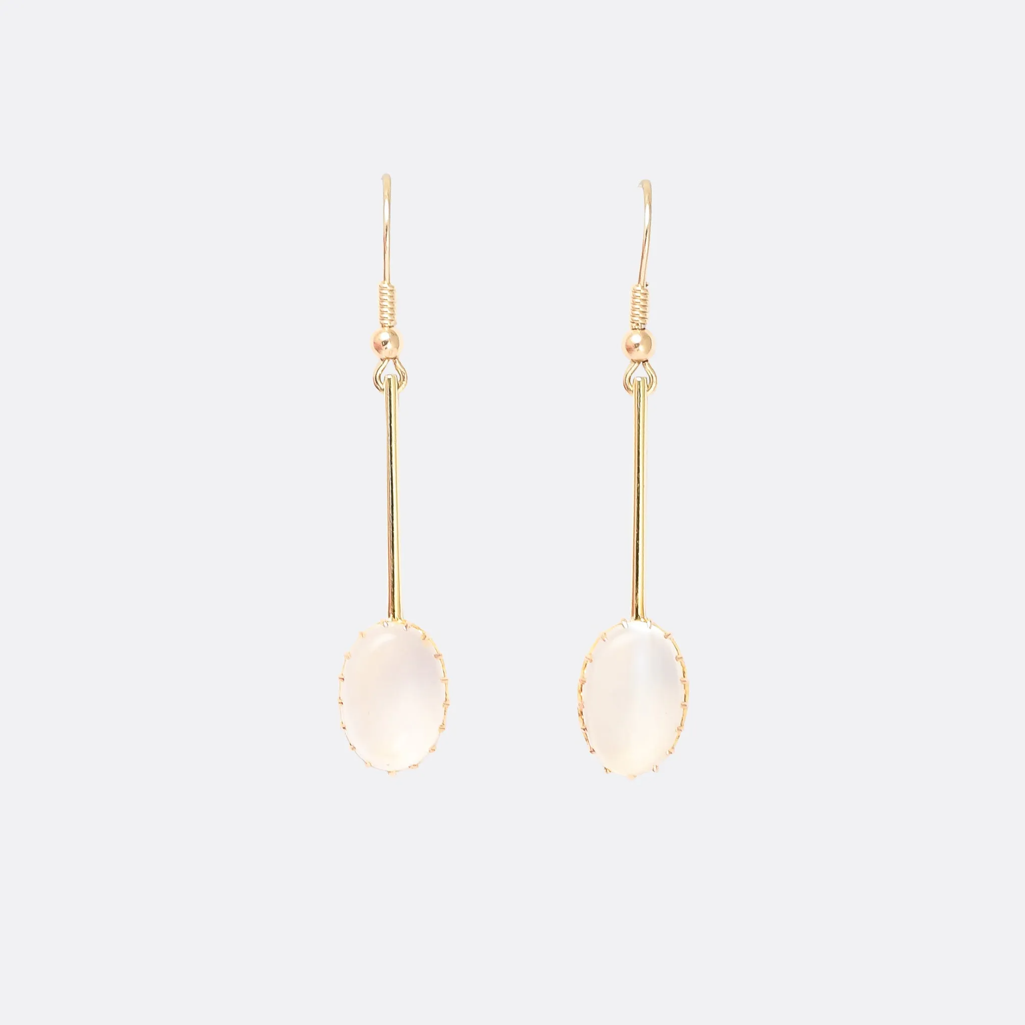 Victorian Moonstone Drop Earrings