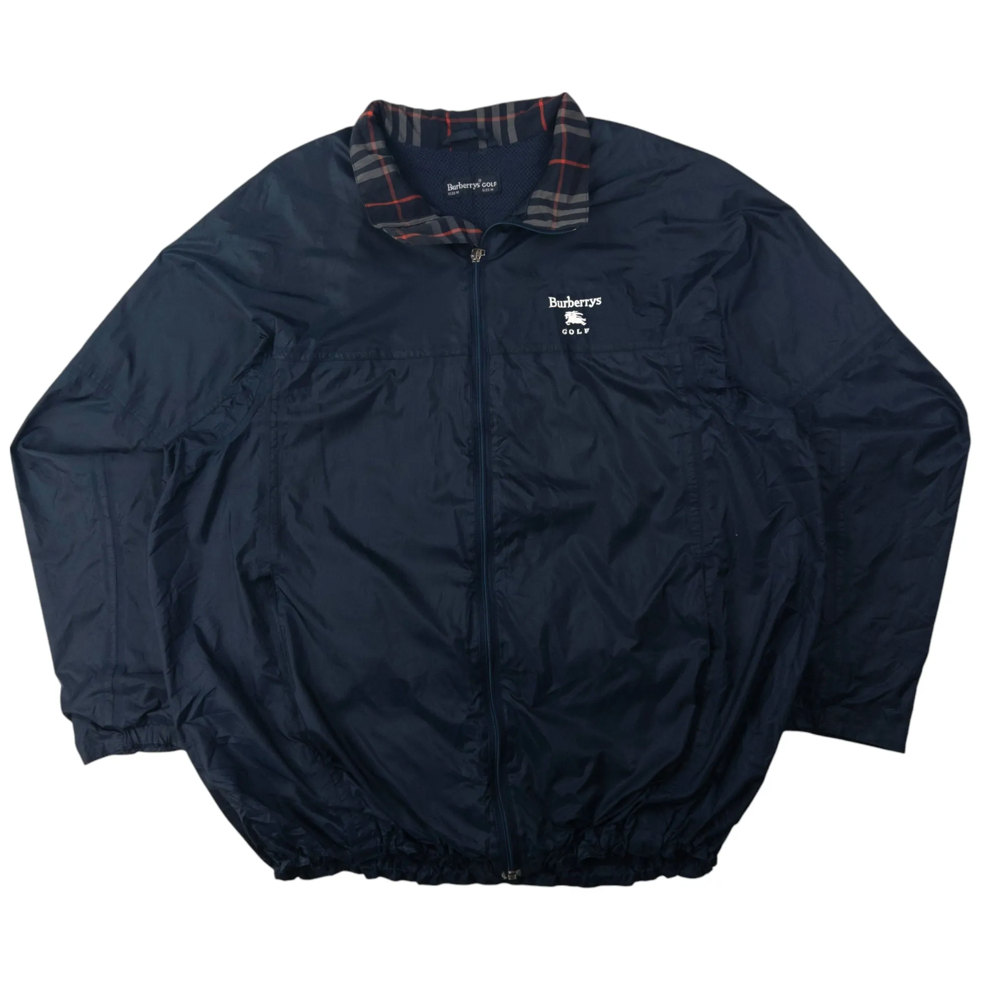 Vintage Burberry Golf Zip Up Packable Jacket Size L
