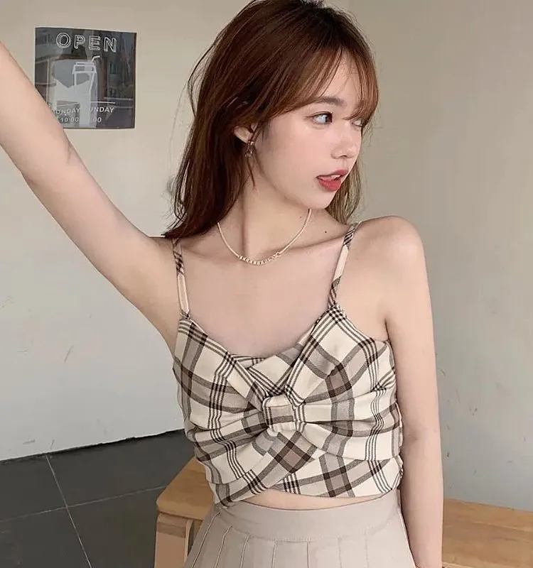 Vintage Plaid Tank Top