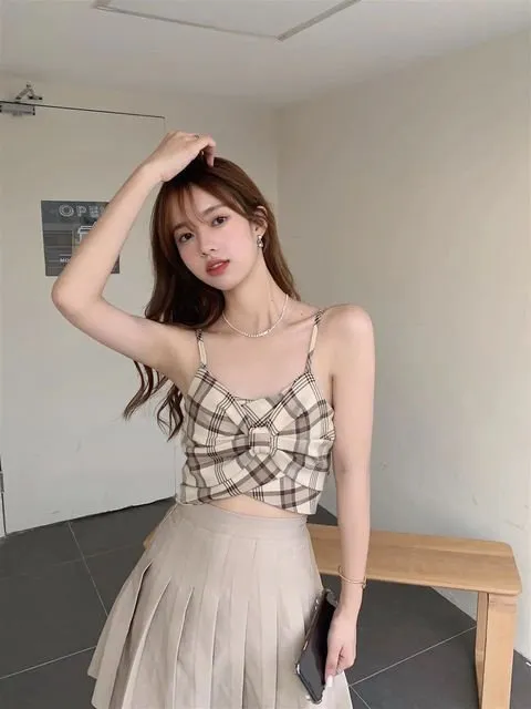 Vintage Plaid Tank Top