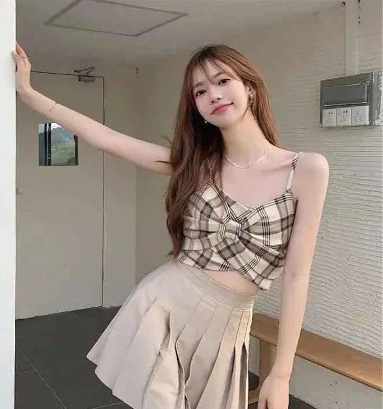 Vintage Plaid Tank Top