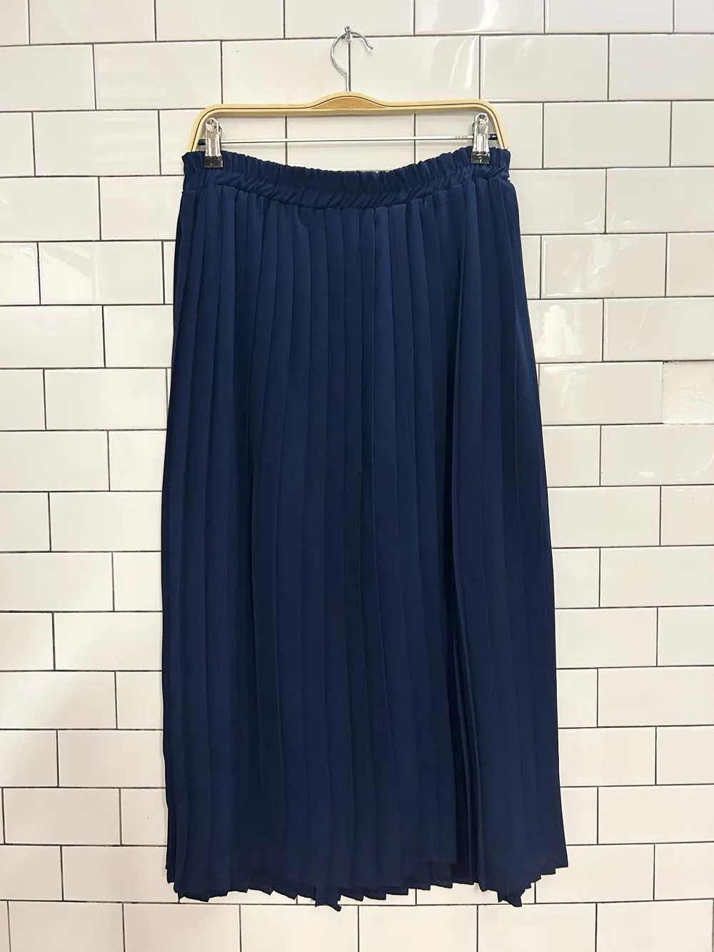 vintage pleated midi/maxi skirt