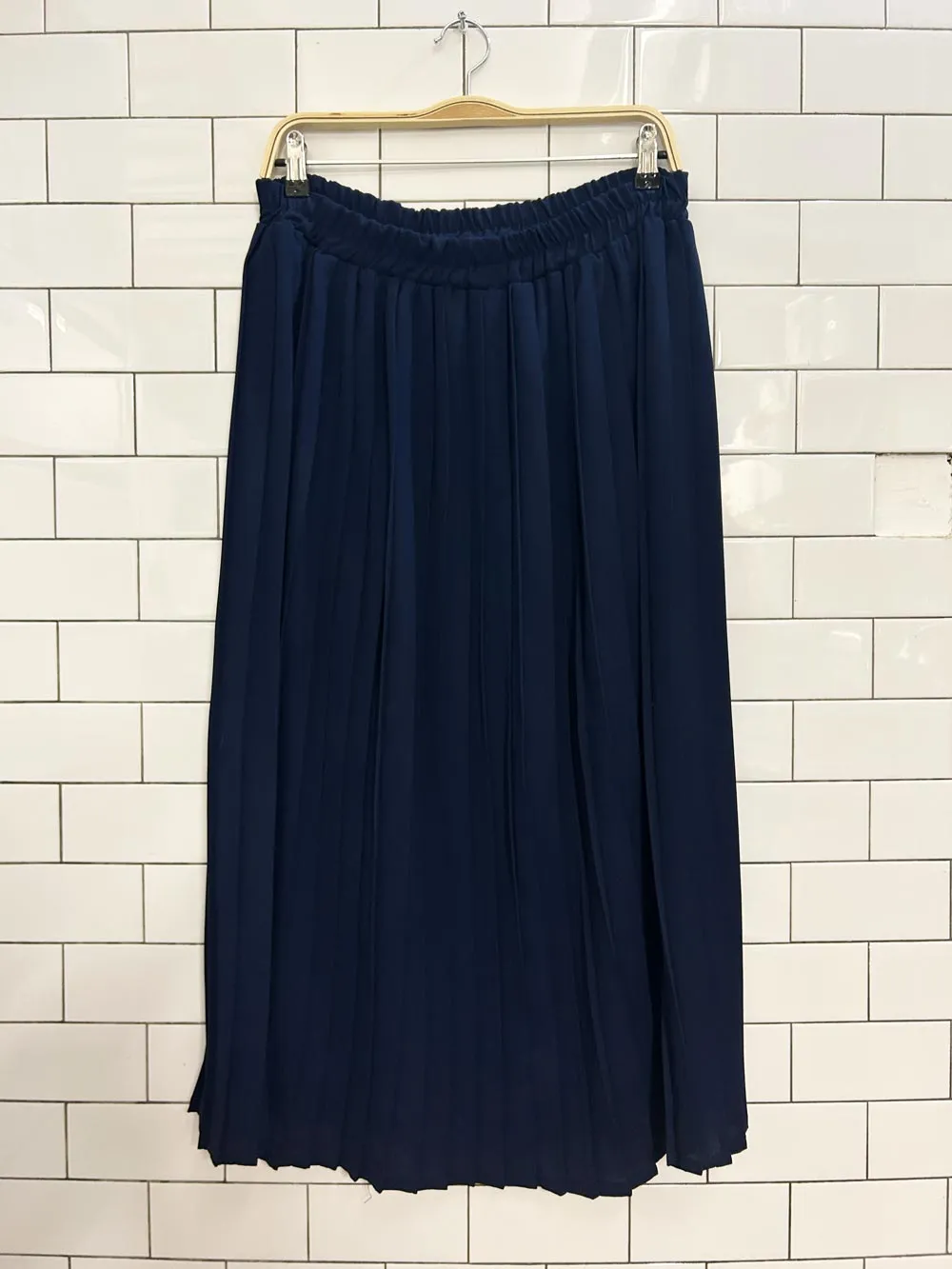 vintage pleated midi/maxi skirt