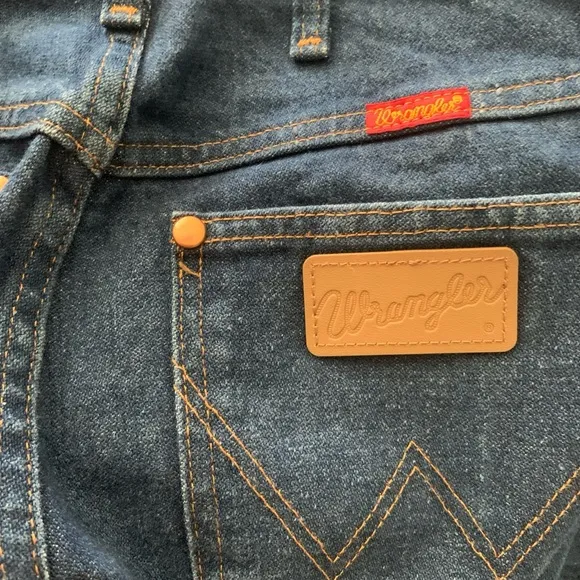 Vintage Wrangler Dark Wash High Waist Straight Leg Jeans