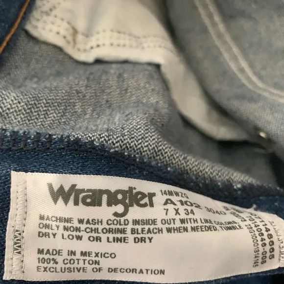 Vintage Wrangler Dark Wash High Waist Straight Leg Jeans