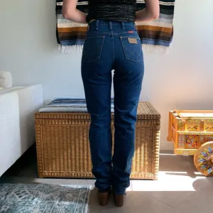 Vintage Wrangler Dark Wash High Waist Straight Leg Jeans